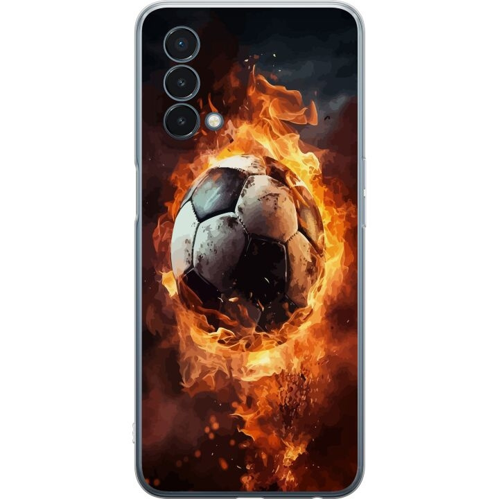 Mobilcover til OnePlus Nord N200 5G med Fodbold motiv i gruppen SMARTPHONES & TABLETS / Mobil Beskyttelse / OnePlus hos TP E-commerce Nordic AB (A57413)