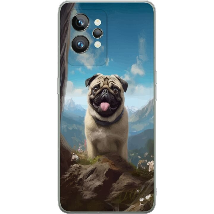 Mobilcover til Realme GT2 Pro med Glad Hund motiv i gruppen SMARTPHONES & TABLETS / Mobil Beskyttelse / Realme hos TP E-commerce Nordic AB (A58058)