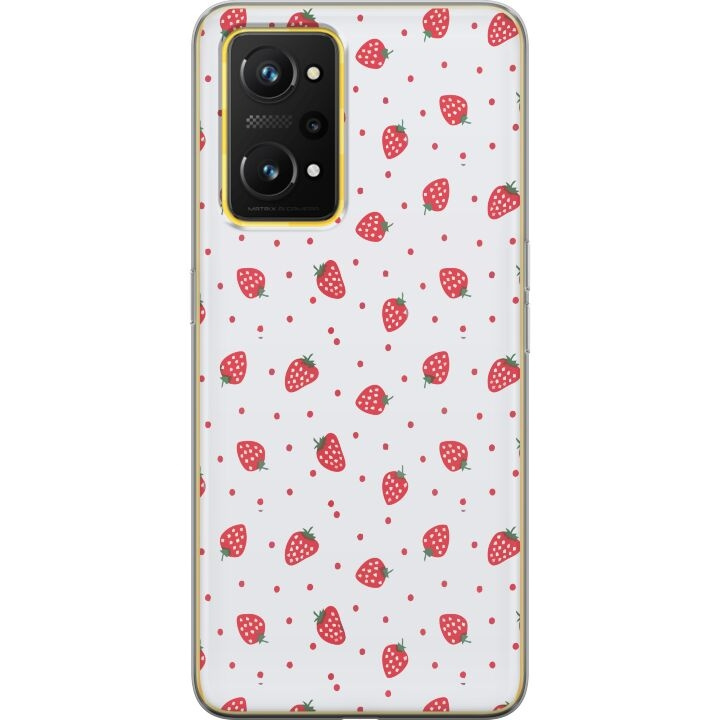 Mobilcover til Realme GT Neo 3T med Jordbær motiv i gruppen SMARTPHONES & TABLETS / Mobil Beskyttelse / Realme hos TP E-commerce Nordic AB (A58111)