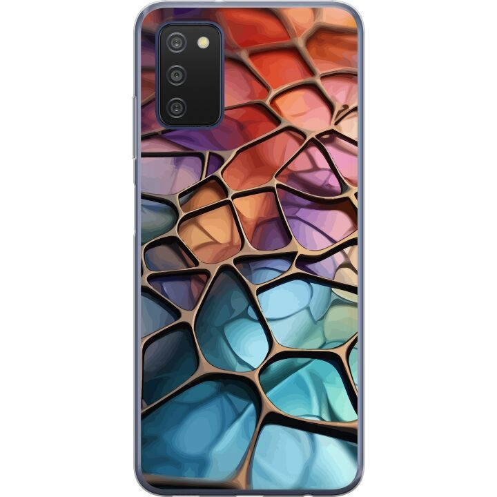 Mobilcover til Samsung Galaxy A03s med Metallict mønster motiv i gruppen SMARTPHONES & TABLETS / Mobil Beskyttelse / Samsung hos TP E-commerce Nordic AB (A58293)