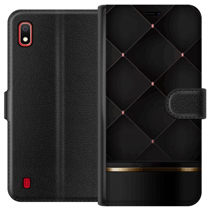 Tegnebogsetui til Samsung Galaxy A10 med Luksuslinje motiv i gruppen SMARTPHONES & TABLETS / Mobil Beskyttelse / Samsung hos TP E-commerce Nordic AB (A58487)