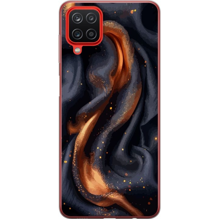 Mobilcover til Samsung Galaxy A12 med Brandigt silke motiv i gruppen SMARTPHONES & TABLETS / Mobil Beskyttelse / Samsung hos TP E-commerce Nordic AB (A58608)