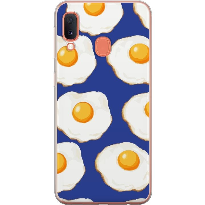 Mobilcover til Samsung Galaxy A20e med Stegte æg motiv i gruppen SMARTPHONES & TABLETS / Mobil Beskyttelse / Samsung hos TP E-commerce Nordic AB (A58829)