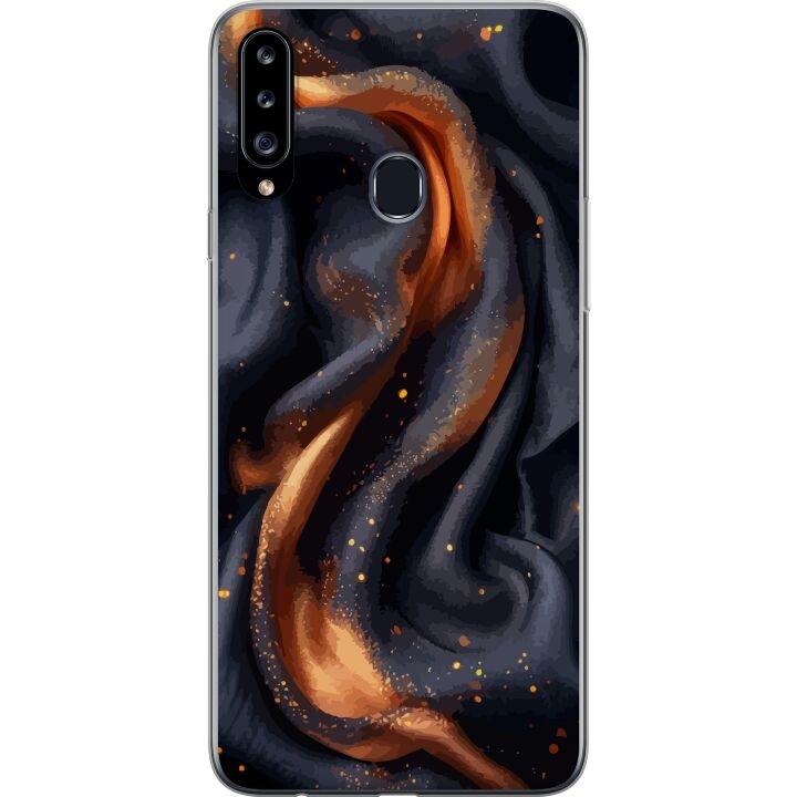 Mobilcover til Samsung Galaxy A20s med Brandigt silke motiv i gruppen SMARTPHONES & TABLETS / Mobil Beskyttelse / Samsung hos TP E-commerce Nordic AB (A58878)