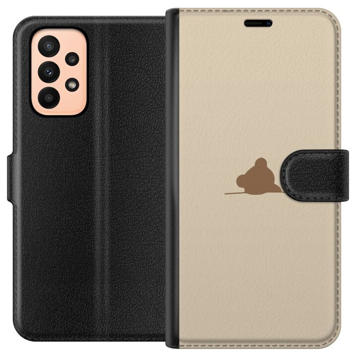 Tegnebogsetui til Samsung Galaxy A23 med Nalle motiv i gruppen SMARTPHONES & TABLETS / Mobil Beskyttelse / Samsung hos TP E-commerce Nordic AB (A59032)