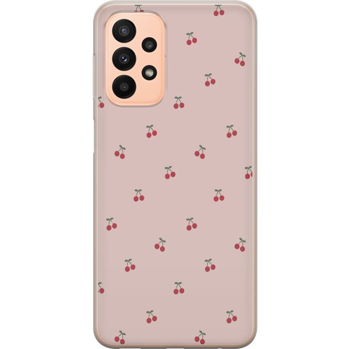 Mobilcover til Samsung Galaxy A23 med Kirsebær motiv i gruppen SMARTPHONES & TABLETS / Mobil Beskyttelse / Samsung hos TP E-commerce Nordic AB (A59046)