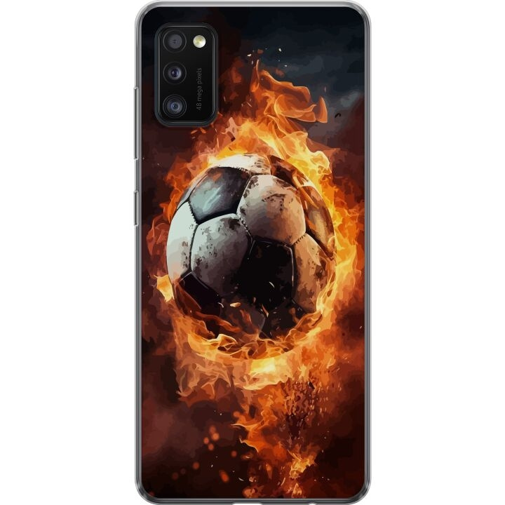 Mobilcover til Samsung Galaxy A41 med Fodbold motiv i gruppen SMARTPHONES & TABLETS / Mobil Beskyttelse / Samsung hos TP E-commerce Nordic AB (A59546)