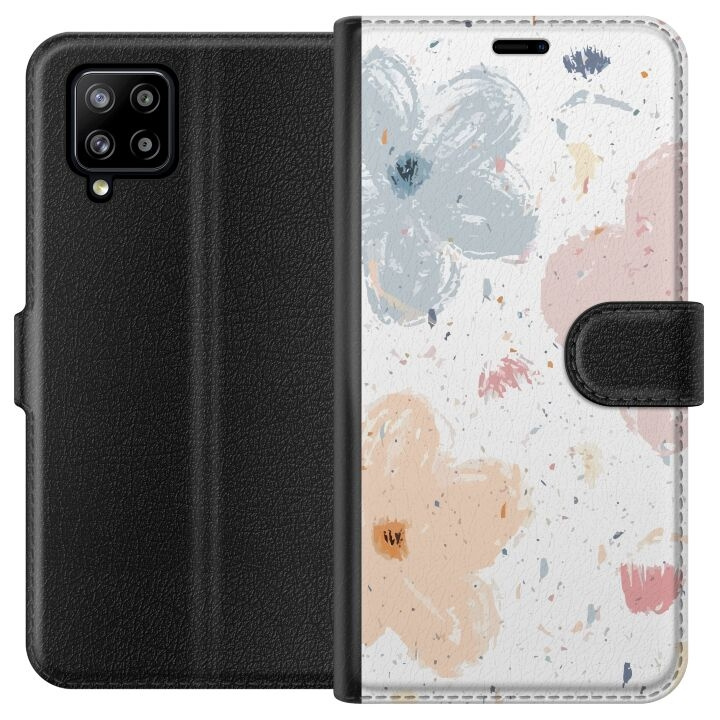 Tegnebogsetui til Samsung Galaxy A42 5G med Blomster motiv i gruppen SMARTPHONES & TABLETS / Mobil Beskyttelse / Samsung hos TP E-commerce Nordic AB (A59564)