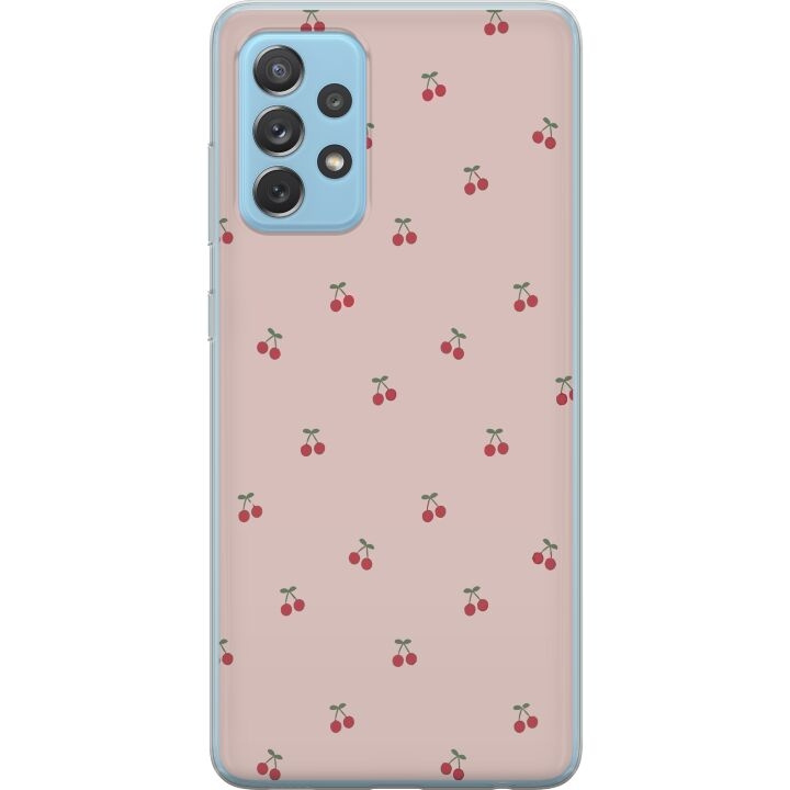 Mobilcover til Samsung Galaxy A52 5G med Kirsebær motiv i gruppen SMARTPHONES & TABLETS / Mobil Beskyttelse / Samsung hos TP E-commerce Nordic AB (A59748)