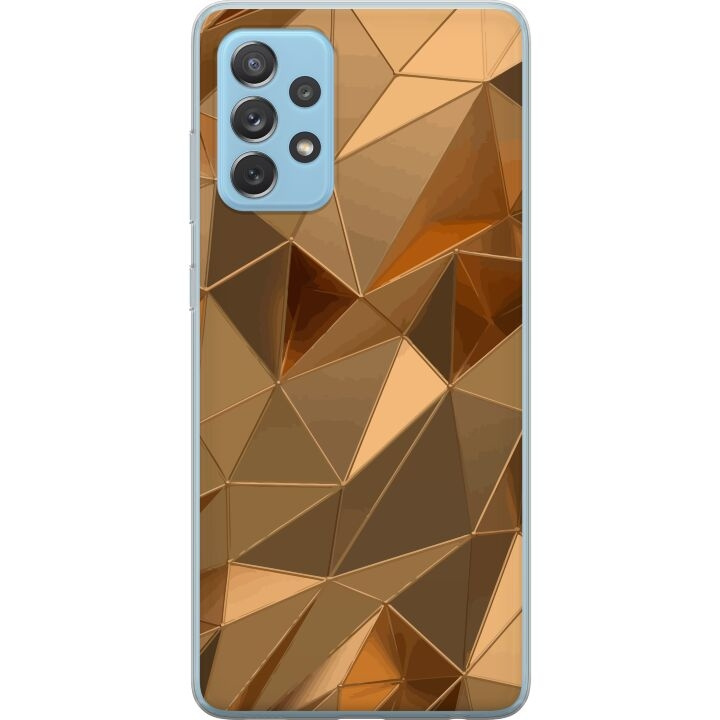 Mobilcover til Samsung Galaxy A52 5G med 3D Guld motiv i gruppen SMARTPHONES & TABLETS / Mobil Beskyttelse / Samsung hos TP E-commerce Nordic AB (A59765)