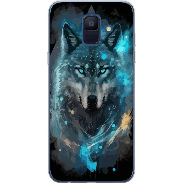 Mobilcover til Samsung Galaxy A6 (2018) med Ulve motiv i gruppen SMARTPHONES & TABLETS / Mobil Beskyttelse / Samsung hos TP E-commerce Nordic AB (A59989)