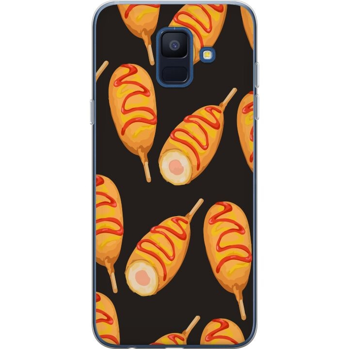 Mobilcover til Samsung Galaxy A6 (2018) med Kyllingedrumstick motiv i gruppen SMARTPHONES & TABLETS / Mobil Beskyttelse / Samsung hos TP E-commerce Nordic AB (A59993)