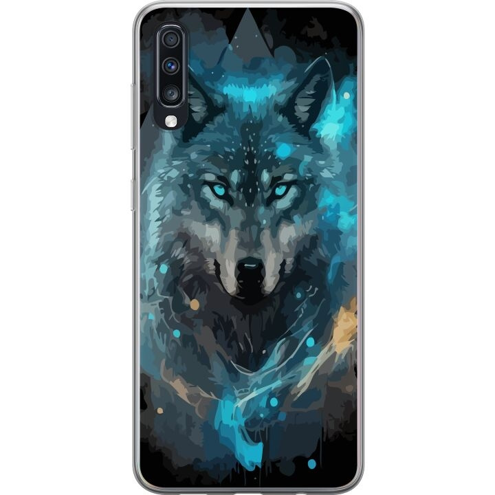 Mobilcover til Samsung Galaxy A70 med Ulve motiv i gruppen SMARTPHONES & TABLETS / Mobil Beskyttelse / Samsung hos TP E-commerce Nordic AB (A60016)