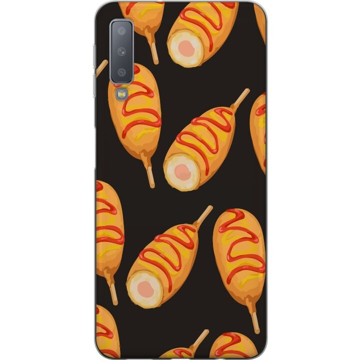 Mobilcover til Samsung Galaxy A7 (2018) med Kyllingedrumstick motiv i gruppen SMARTPHONES & TABLETS / Mobil Beskyttelse / Samsung hos TP E-commerce Nordic AB (A60209)