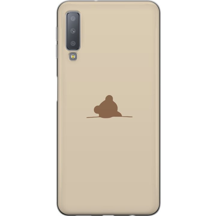 Mobilcover til Samsung Galaxy A7 (2018) med Nalle motiv i gruppen SMARTPHONES & TABLETS / Mobil Beskyttelse / Samsung hos TP E-commerce Nordic AB (A60220)