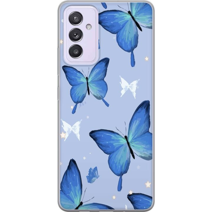 Mobilcover til Samsung Galaxy A82 5G med Blå sommerfugle motiv i gruppen SMARTPHONES & TABLETS / Mobil Beskyttelse / Samsung hos TP E-commerce Nordic AB (A60297)