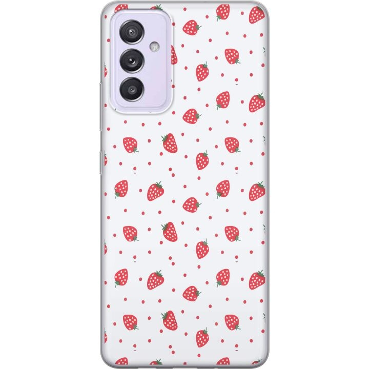 Mobilcover til Samsung Galaxy A82 5G med Jordbær motiv i gruppen SMARTPHONES & TABLETS / Mobil Beskyttelse / Samsung hos TP E-commerce Nordic AB (A60298)