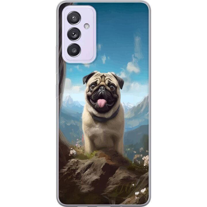 Mobilcover til Samsung Galaxy A82 5G med Glad Hund motiv i gruppen SMARTPHONES & TABLETS / Mobil Beskyttelse / Samsung hos TP E-commerce Nordic AB (A60299)