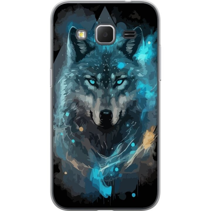 Mobilcover til Samsung Galaxy Core Prime med Ulve motiv i gruppen SMARTPHONES & TABLETS / Mobil Beskyttelse / Samsung hos TP E-commerce Nordic AB (A60367)