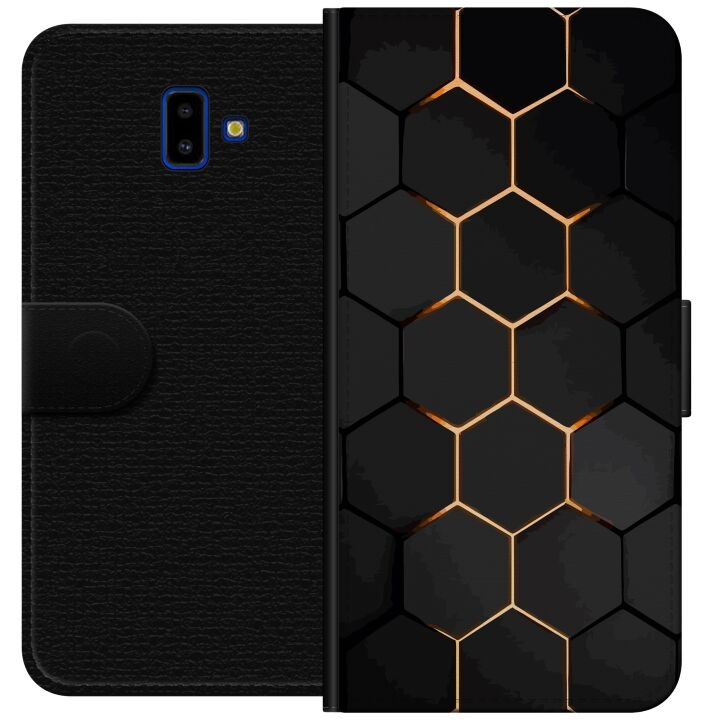 Tegnebogsetui til Samsung Galaxy J6+ med Luksuriøst Mønster motiv i gruppen SMARTPHONES & TABLETS / Mobil Beskyttelse / Samsung hos TP E-commerce Nordic AB (A60522)