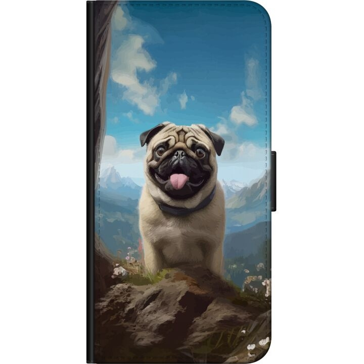 Tegnebogsetui til Samsung Galaxy Note10 Lite med Glad Hund motiv i gruppen SMARTPHONES & TABLETS / Mobil Beskyttelse / Samsung hos TP E-commerce Nordic AB (A60569)