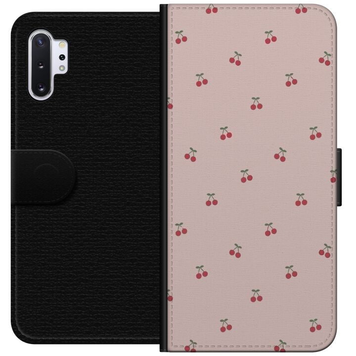 Tegnebogsetui til Samsung Galaxy Note10+ med Kirsebær motiv i gruppen SMARTPHONES & TABLETS / Mobil Beskyttelse / Samsung hos TP E-commerce Nordic AB (A60585)