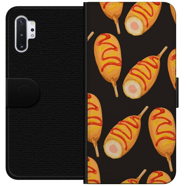 Tegnebogsetui til Samsung Galaxy Note10+ med Kyllingedrumstick motiv i gruppen SMARTPHONES & TABLETS / Mobil Beskyttelse / Samsung hos TP E-commerce Nordic AB (A60587)