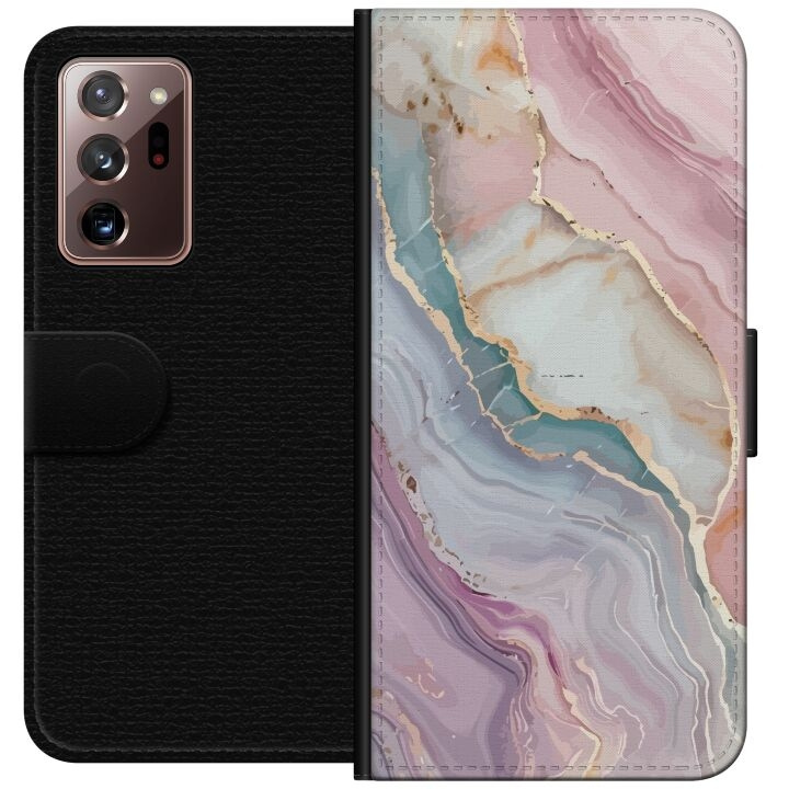 Tegnebogsetui til Samsung Galaxy Note20 Ultra med Marmor motiv i gruppen SMARTPHONES & TABLETS / Mobil Beskyttelse / Samsung hos TP E-commerce Nordic AB (A60708)