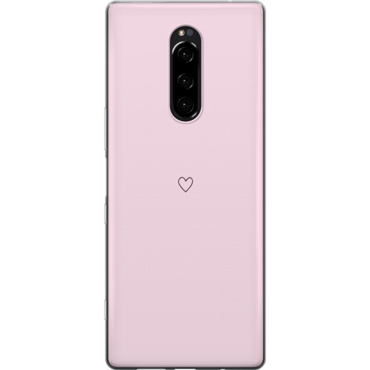 Mobilcover til Sony Xperia 1 med Hjerte motiv i gruppen SMARTPHONES & TABLETS / Mobil Beskyttelse / Sony hos TP E-commerce Nordic AB (A60813)