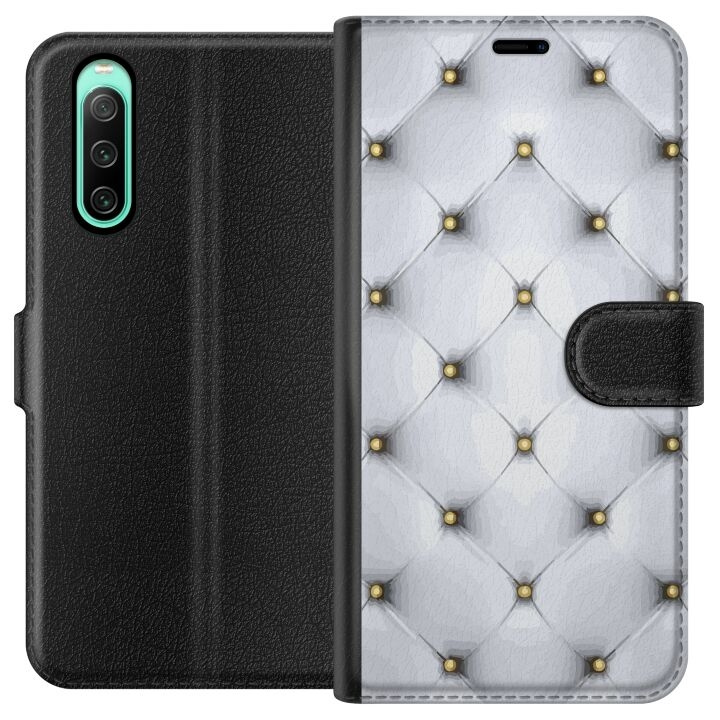 Tegnebogsetui til Sony Xperia 10 IV med Luksuriøst motiv i gruppen SMARTPHONES & TABLETS / Mobil Beskyttelse / Sony hos TP E-commerce Nordic AB (A60997)