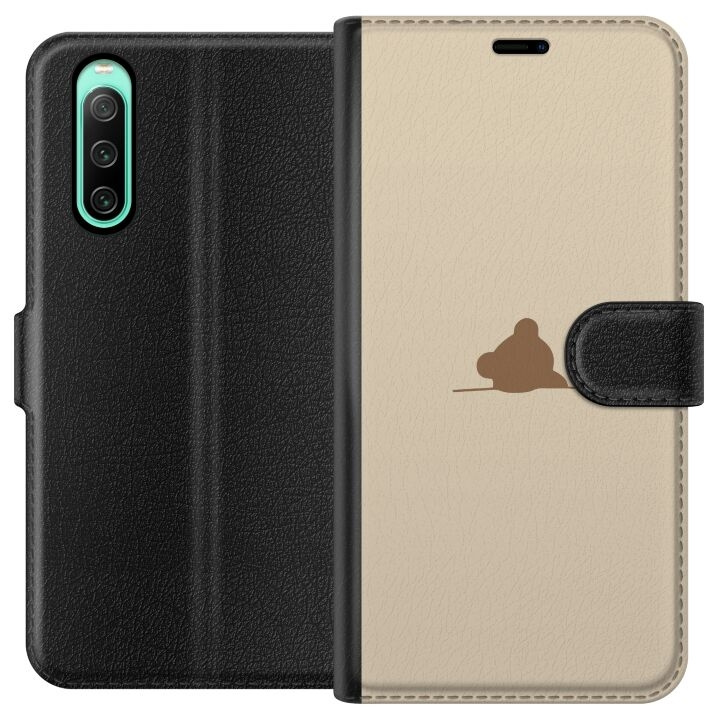 Tegnebogsetui til Sony Xperia 10 IV med Nalle motiv i gruppen SMARTPHONES & TABLETS / Mobil Beskyttelse / Sony hos TP E-commerce Nordic AB (A61003)