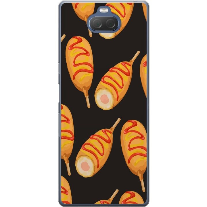 Mobilcover til Sony Xperia 10 Plus med Kyllingedrumstick motiv i gruppen SMARTPHONES & TABLETS / Mobil Beskyttelse / Sony hos TP E-commerce Nordic AB (A61127)
