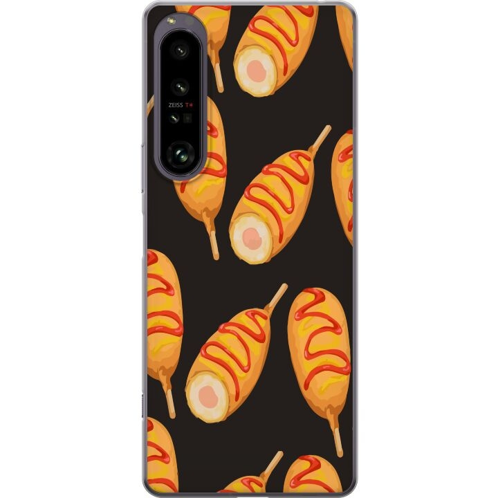 Mobilcover til Sony Xperia 1 IV med Kyllingedrumstick motiv i gruppen SMARTPHONES & TABLETS / Mobil Beskyttelse / Sony hos TP E-commerce Nordic AB (A61262)