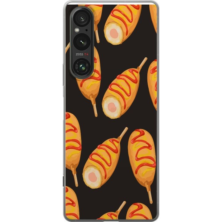 Mobilcover til Sony Xperia 1 V med Kyllingedrumstick motiv i gruppen SMARTPHONES & TABLETS / Mobil Beskyttelse / Sony hos TP E-commerce Nordic AB (A61316)