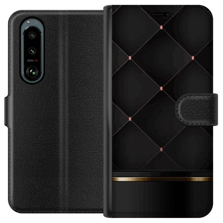 Tegnebogsetui til Sony Xperia 5 III med Luksuslinje motiv i gruppen SMARTPHONES & TABLETS / Mobil Beskyttelse / Sony hos TP E-commerce Nordic AB (A61430)