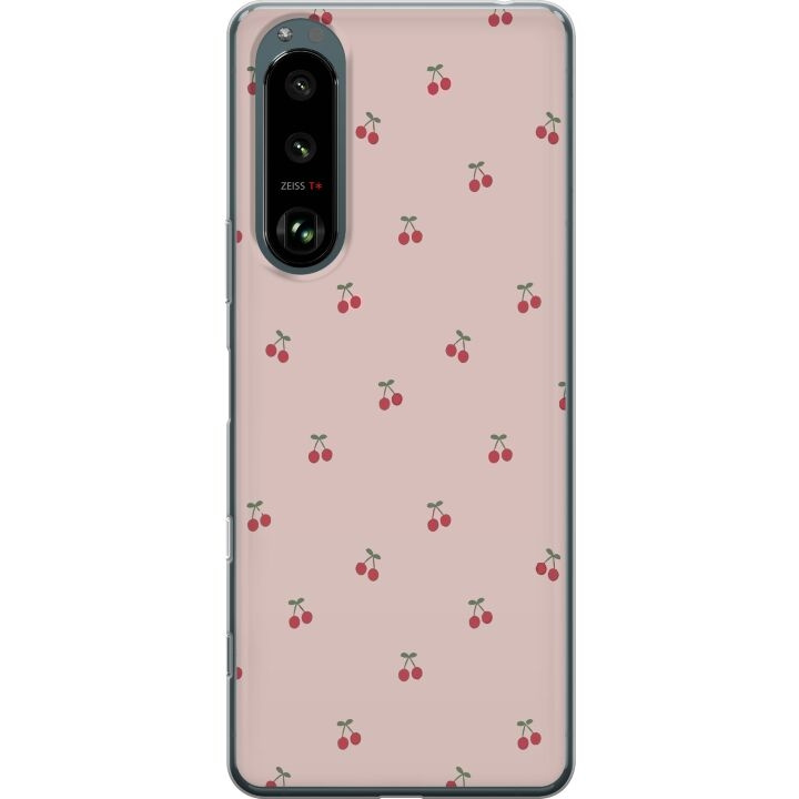 Mobilcover til Sony Xperia 5 III med Kirsebær motiv i gruppen SMARTPHONES & TABLETS / Mobil Beskyttelse / Sony hos TP E-commerce Nordic AB (A61449)