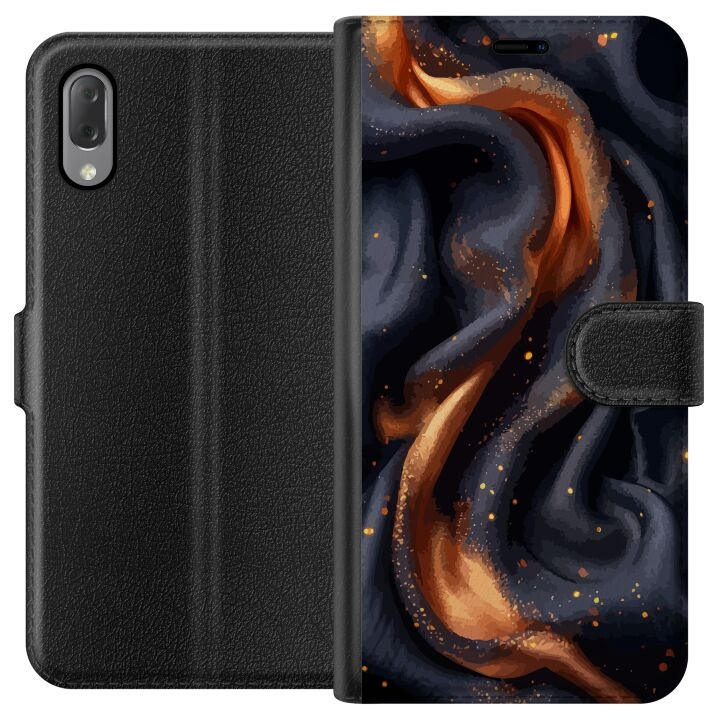 Tegnebogsetui til Sony Xperia L3 med Brandigt silke motiv i gruppen SMARTPHONES & TABLETS / Mobil Beskyttelse / Sony hos TP E-commerce Nordic AB (A61605)