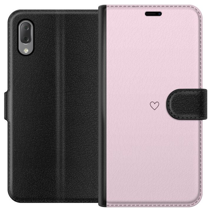 Tegnebogsetui til Sony Xperia L3 med Hjerte motiv i gruppen SMARTPHONES & TABLETS / Mobil Beskyttelse / Sony hos TP E-commerce Nordic AB (A61623)