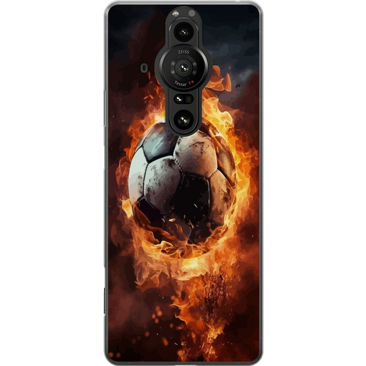 Mobilcover til Sony Xperia Pro-I med Fodbold motiv i gruppen SMARTPHONES & TABLETS / Mobil Beskyttelse / Sony hos TP E-commerce Nordic AB (A61706)