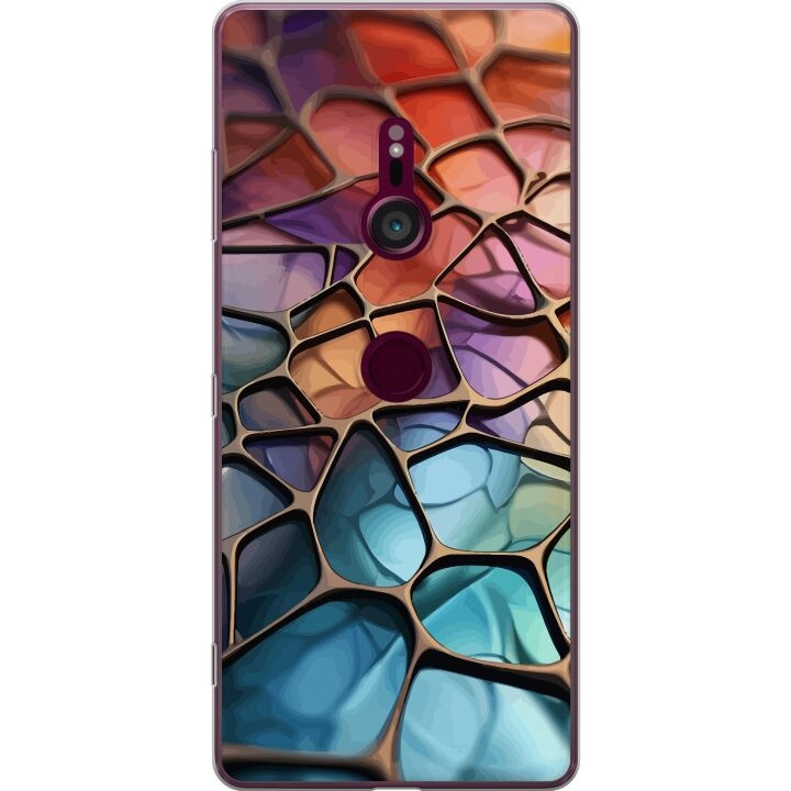 Mobilcover til Sony Xperia XZ3 med Metallict mønster motiv i gruppen SMARTPHONES & TABLETS / Mobil Beskyttelse / Sony hos TP E-commerce Nordic AB (A61722)
