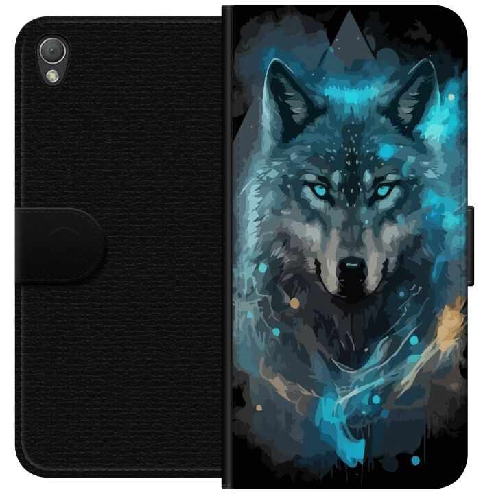 Tegnebogsetui til Sony Xperia Z3 med Ulve motiv i gruppen SMARTPHONES & TABLETS / Mobil Beskyttelse / Sony hos TP E-commerce Nordic AB (A61744)