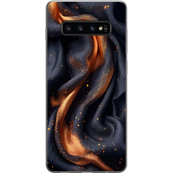 Mobilcover til Samsung Galaxy S10 med Brandigt silke motiv i gruppen SMARTPHONES & TABLETS / Mobil Beskyttelse / Samsung hos TP E-commerce Nordic AB (A61848)
