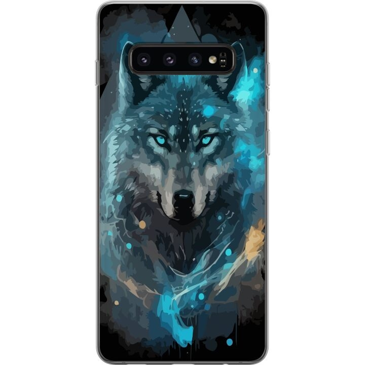 Mobilcover til Samsung Galaxy S10 med Ulve motiv i gruppen SMARTPHONES & TABLETS / Mobil Beskyttelse / Samsung hos TP E-commerce Nordic AB (A61852)