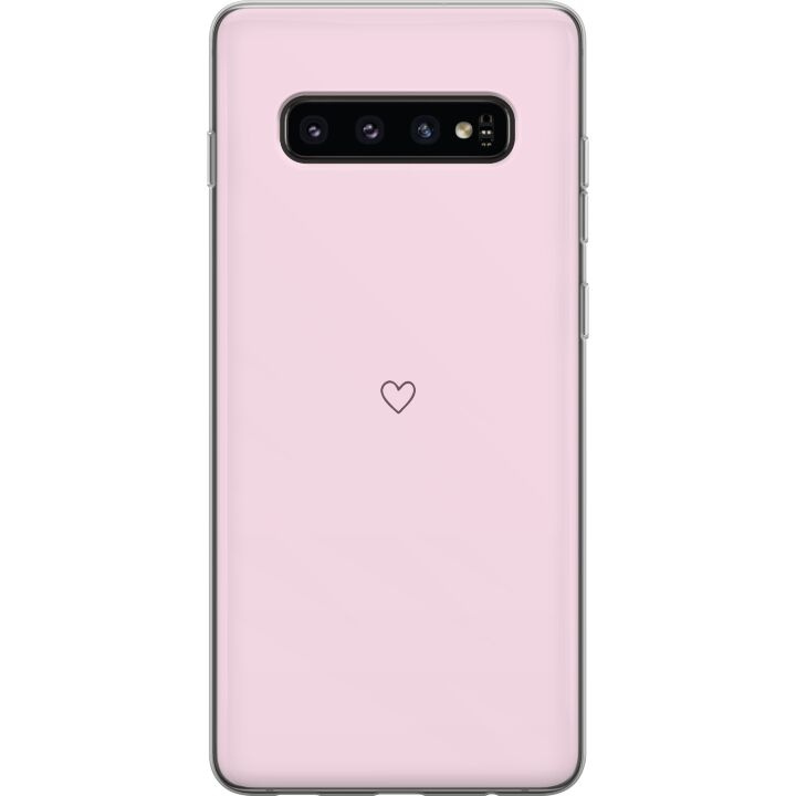 Mobilcover til Samsung Galaxy S10 med Hjerte motiv i gruppen SMARTPHONES & TABLETS / Mobil Beskyttelse / Samsung hos TP E-commerce Nordic AB (A61866)