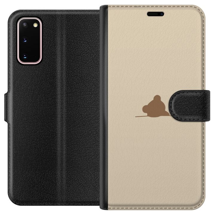 Tegnebogsetui til Samsung Galaxy S20 med Nalle motiv i gruppen SMARTPHONES & TABLETS / Mobil Beskyttelse / Samsung hos TP E-commerce Nordic AB (A62056)