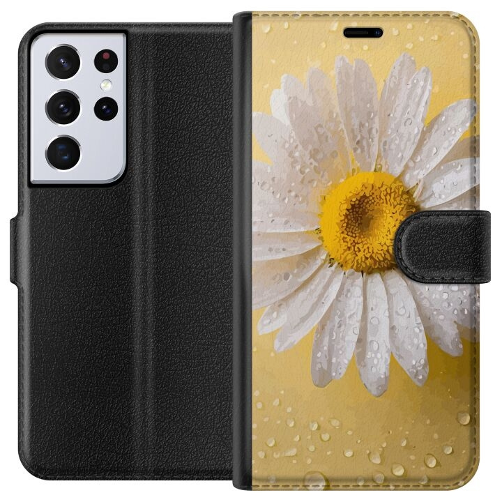 Tegnebogsetui til Samsung Galaxy S21 Ultra 5G med Porcelænsblomst motiv i gruppen SMARTPHONES & TABLETS / Mobil Beskyttelse / Samsung hos TP E-commerce Nordic AB (A62414)