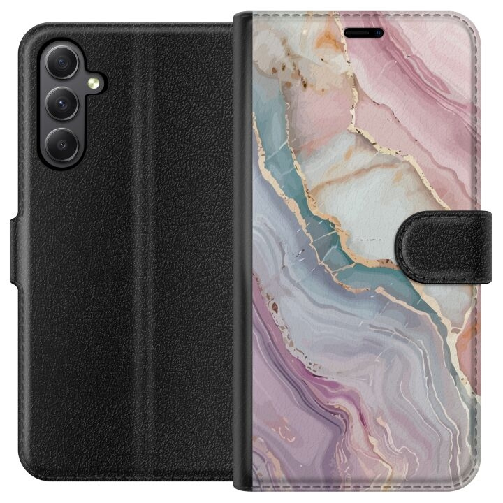 Tegnebogsetui til Samsung Galaxy S23 FE med Marmor motiv i gruppen SMARTPHONES & TABLETS / Mobil Beskyttelse / Samsung hos TP E-commerce Nordic AB (A62706)