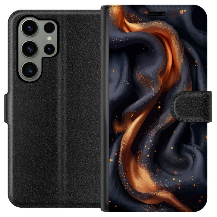 Tegnebogsetui til Samsung Galaxy S23 Ultra med Brandigt silke motiv i gruppen SMARTPHONES & TABLETS / Mobil Beskyttelse / Samsung hos TP E-commerce Nordic AB (A62793)