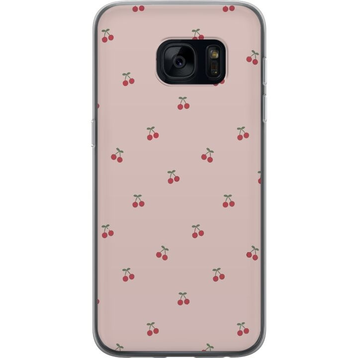 Mobilcover til Samsung Galaxy S7 med Kirsebær motiv i gruppen SMARTPHONES & TABLETS / Mobil Beskyttelse / Samsung hos TP E-commerce Nordic AB (A63096)