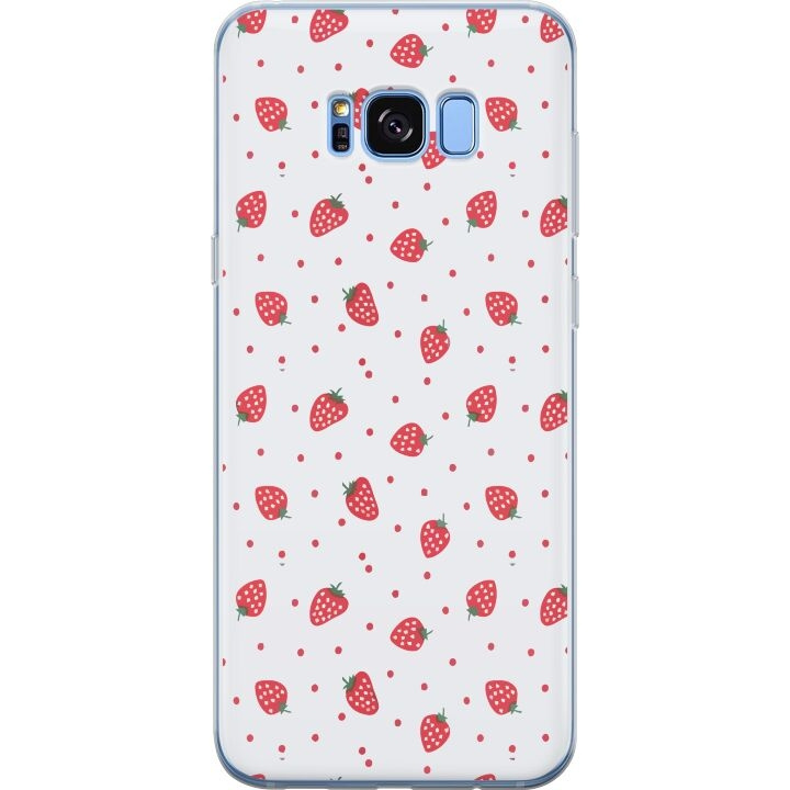 Mobilcover til Samsung Galaxy S8 med Jordbær motiv i gruppen SMARTPHONES & TABLETS / Mobil Beskyttelse / Samsung hos TP E-commerce Nordic AB (A63187)